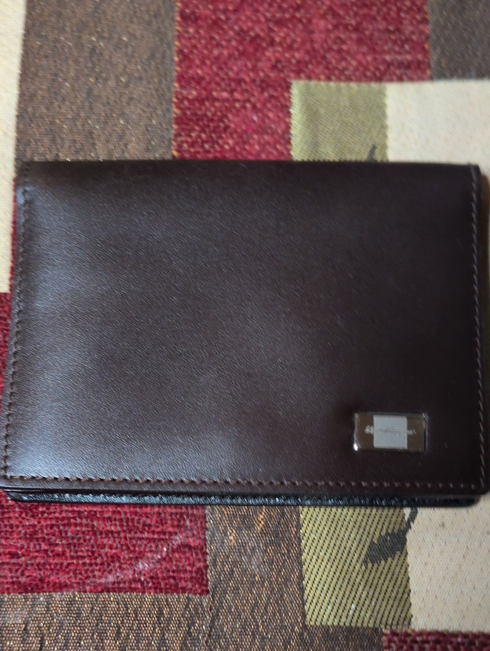 Salvador Ferragamo Men's Leather Bi-Fold Wallet - Brown